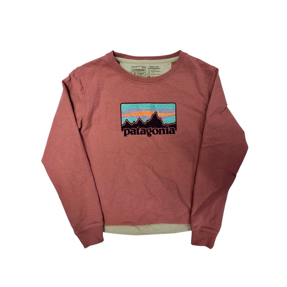 Patagonia Solar Rays 73 Uprisal Crew Sweatshirt Womens S Dusty Rose 39573
